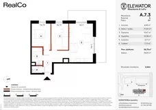 3 pokoje, mieszkanie 56,75 m², piętro 7, oferta nr A.7.3, ELEWATOR. Mieszkania&Lofty - mieszkania, Wrocław, Kleczków, Psie Pole, Rychtalska/Zakładowa