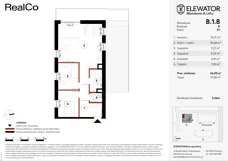 3 pokoje, mieszkanie 66,43 m², piętro 1, oferta nr B.1.8, ELEWATOR. Mieszkania&Lofty - mieszkania, Wrocław, Kleczków, Psie Pole, Rychtalska/Zakładowa