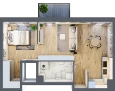 1 pokój, mieszkanie 50,35 m², piętro 8, oferta nr 08.C.61, Nowa Pabianicka, Wrocław, Krzyki-Partynice, Krzyki, ul. Pabianicka 25
