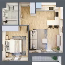 2 pokoje, mieszkanie 36,58 m², piętro 9, oferta nr 09.C.72, Nowa Pabianicka, Wrocław, Krzyki-Partynice, Krzyki, ul. Pabianicka 25