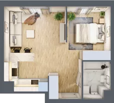1 pokój, mieszkanie 37,51 m², piętro 9, oferta nr 09.D.49, Nowa Pabianicka, Wrocław, Krzyki-Partynice, Krzyki, ul. Pabianicka 25