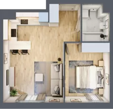 2 pokoje, mieszkanie 39,94 m², piętro 9, oferta nr 09.D.52, Nowa Pabianicka, Wrocław, Krzyki-Partynice, Krzyki, ul. Pabianicka 25