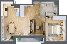 2 pokoje, mieszkanie 53,11 m², piętro 10, oferta nr 10.D.56, Nowa Pabianicka, Wrocław, Krzyki-Partynice, Krzyki, ul. Pabianicka 25