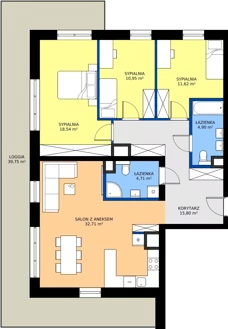 4 pokoje, mieszkanie 99,23 m², piętro 10, oferta nr A.10.10, ELEWATOR. Mieszkania&Lofty - mieszkania, Wrocław, Kleczków, Psie Pole, Rychtalska/Zakładowa
