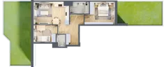 3 pokoje, mieszkanie 53,53 m², parter, oferta nr B.65, Hi Mokotów, Warszawa, Ursynów, Wyczółki, ul. Bokserska 63