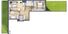 3 pokoje, mieszkanie 53,70 m², parter, oferta nr B.97, Hi Mokotów, Warszawa, Ursynów, Wyczółki, ul. Bokserska 63