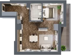 1 pokój, mieszkanie 49,07 m², piętro 2, oferta nr A.162, Modena II, Poznań, Jeżyce, ul. Jackowskiego/Kraszewskiego