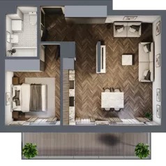 2 pokoje, mieszkanie 49,47 m², piętro 3, oferta nr A.097, Modena II, Poznań, Jeżyce, ul. Jackowskiego/Kraszewskiego
