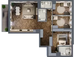 4 pokoje, mieszkanie 116,31 m², piętro 6, oferta nr A.136, Modena II, Poznań, Jeżyce, ul. Jackowskiego/Kraszewskiego