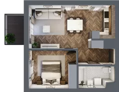 2 pokoje, apartament 41,01 m², piętro 5, oferta nr A.188, Modena II, Poznań, Jeżyce, ul. Jackowskiego/Kraszewskiego