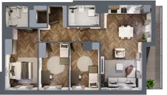 4 pokoje, mieszkanie 83,76 m², piętro 5, oferta nr A.189, Modena II, Poznań, Jeżyce, ul. Jackowskiego/Kraszewskiego
