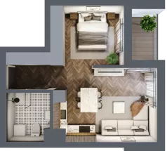 1 pokój, apartament 37,29 m², piętro 4, oferta nr A.181, Modena II, Poznań, Jeżyce, ul. Jackowskiego/Kraszewskiego