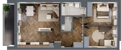 3 pokoje, mieszkanie 67,90 m², piętro 5, oferta nr A.044, Modena II, Poznań, Jeżyce, ul. Jackowskiego/Kraszewskiego