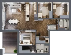 4 pokoje, apartament 113,26 m², parter, oferta nr A1.01, Flatta Wilanów, Warszawa, Wilanów, Wilanów, ul. Flatta