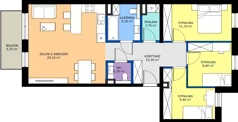 4 pokoje, mieszkanie 78,10 m², piętro 2, oferta nr D8, Domkove, Łódź, Widzew, ul. Mechaniczna 2/30