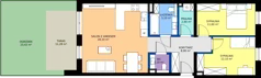 3 pokoje, mieszkanie 70,80 m², parter, oferta nr D3, Domkove, Łódź, Widzew, ul. Mechaniczna 2/30