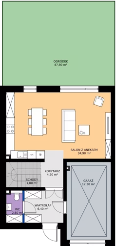 Dom 129,30 m², oferta nr 2, Domkove - domy, Łódź, Widzew, ul. Mechaniczna 2/30