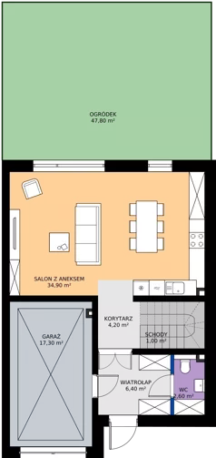 Dom 129,30 m², oferta nr 3, Domkove - domy, Łódź, Widzew, ul. Mechaniczna 2/30