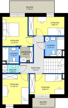Dom 129,30 m², oferta nr 3, Domkove - domy, Łódź, Widzew, ul. Mechaniczna 2/30
