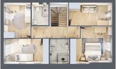 Dom 120,89 m², oferta nr 10.B, Oaza Kosmatki, Warszawa, Wawer, Gocław, ul. Kosmatki 32/34