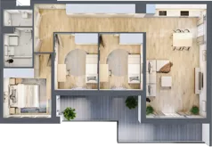 4 pokoje, mieszkanie 81,71 m², piętro 1, oferta nr 1A.1A.15, Astelia Park etap IA, Warszawa, Białołęka, Grodzisk, ul. Leona Berensona 
