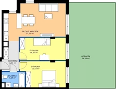 3 pokoje, mieszkanie 68,24 m², parter, oferta nr 3.1C.07, Astelia Park etap III, Warszawa, Białołęka, Grodzisk, ul. Leona Berensona 