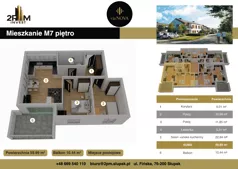 3 pokoje, mieszkanie 59,99 m², piętro 1, oferta nr M7, Via Nova, Słupsk, Ryczewo, ul. Fińska