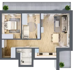 3 pokoje, mieszkanie 63,52 m², piętro 2, oferta nr 13, Apartamenty Sowia, Marki, ul. Sowia 9