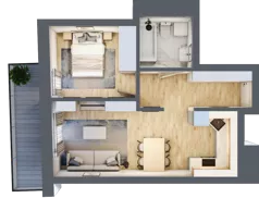 2 pokoje, mieszkanie 42,52 m², piętro 1, oferta nr 4, Apartamenty Sowia, Marki, ul. Sowia 9
