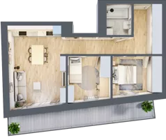 3 pokoje, mieszkanie 59,21 m², piętro 2, oferta nr 9, Apartamenty Sowia, Marki, ul. Sowia 9