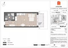 1 pokój, mieszkanie 27,61 m², piętro 3, oferta nr 37, Osiedle Łososiowa, Łódź, Bałuty, Radogoszcz, ul. Okoniowa 11-13