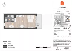 1 pokój, mieszkanie 27,61 m², piętro 3, oferta nr 37, Osiedle Łososiowa, Łódź, Bałuty, Radogoszcz, ul. Okoniowa 11-13