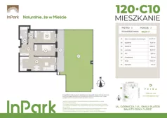 3 pokoje, mieszkanie 65,33 m², piętro 3, oferta nr 88, InPark, Łódź, Bałuty, ul. Emilii Plater / ul. Górnicza