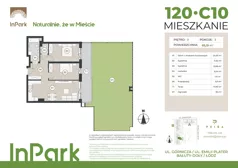 3 pokoje, mieszkanie 65,33 m², piętro 3, oferta nr 88, InPark, Łódź, Bałuty, ul. Emilii Plater / ul. Górnicza