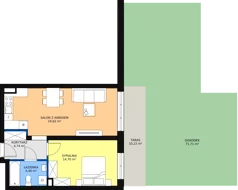 2 pokoje, mieszkanie 48,75 m², parter, oferta nr 41, InPark, Łódź, Bałuty, ul. Emilii Plater / ul. Górnicza