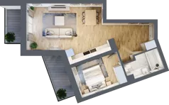 2 pokoje, mieszkanie 49,65 m², piętro 2, oferta nr M38, Srebrzyńska Park IV, Łódź, Polesie, ul. Srebrzyńska 107