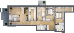 4 pokoje, mieszkanie 103,48 m², piętro 4, oferta nr M77, Srebrzyńska Park IV, Łódź, Polesie, ul. Srebrzyńska 107
