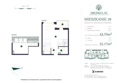 1 pokój, mieszkanie 43,70 m², piętro 2, oferta nr M29, Miejski Las, Mrągowo, ul. Marcinkowo 156