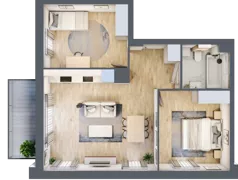 3 pokoje, mieszkanie 59,26 m², piętro 1, oferta nr A.2.8, Silva Straszyn, Straszyn, ul. Boczna/Starogardzka