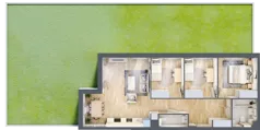 4 pokoje, mieszkanie 77,77 m², parter, oferta nr B.1.4, Silva Straszyn, Straszyn, ul. Boczna/Starogardzka
