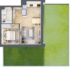 2 pokoje, mieszkanie 39,76 m², parter, oferta nr D.1.9, Silva Straszyn, Straszyn, ul. Boczna/Starogardzka