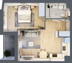 2 pokoje, mieszkanie 41,66 m², piętro 4, oferta nr 2.5.9., Dywizjonu 303, Pruszcz Gdański, ul. Dywizjonu 303
