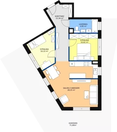 3 pokoje, mieszkanie 70,10 m², parter, oferta nr E.B.3, Pruszcz Park, Pruszcz Gdański, ul. Arctowskiego 