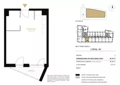 1 pokój, lokal inwestycyjny 36,19 m², piętro 2, oferta nr A.40, Cystersów 19, Kraków, Grzegórzki, ul. Cystersów 19