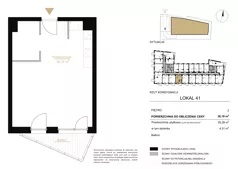 1 pokój, lokal inwestycyjny 36,19 m², piętro 2, oferta nr A.41, Cystersów 19, Kraków, Grzegórzki, ul. Cystersów 19