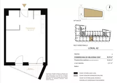 1 pokój, lokal inwestycyjny 36,19 m², piętro 2, oferta nr A.42, Cystersów 19, Kraków, Grzegórzki, ul. Cystersów 19