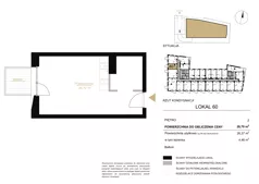 1 pokój, lokal inwestycyjny 26,70 m², piętro 2, oferta nr A.60, Cystersów 19, Kraków, Grzegórzki, ul. Cystersów 19