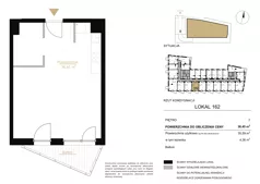 1 pokój, lokal inwestycyjny 36,48 m², piętro 7, oferta nr A.162, Cystersów 19, Kraków, Grzegórzki, ul. Cystersów 19