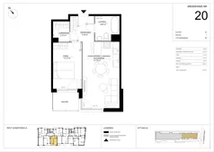 2 pokoje, mieszkanie 46,41 m², piętro 1, oferta nr A.20, Imperial SILO, Kraków, Dębniki, Ruczaj, ul. Kobierzyńska