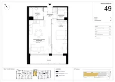 2 pokoje, mieszkanie 54,73 m², piętro 3, oferta nr A.49, Imperial SILO, Kraków, Dębniki, Ruczaj, ul. Kobierzyńska